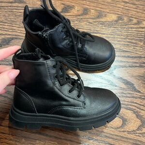 Kids black boots